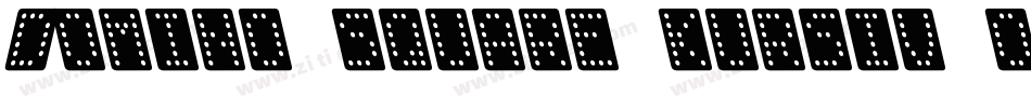 Domino square kursiv omrids字体转换